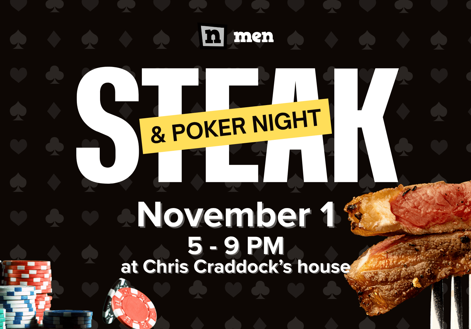 Steak and Poker Night -- Men's Ministry Slide