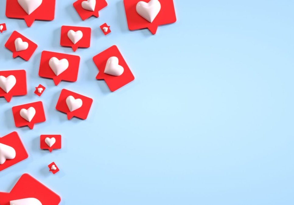 light on social media