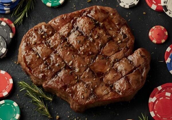 steak and poker